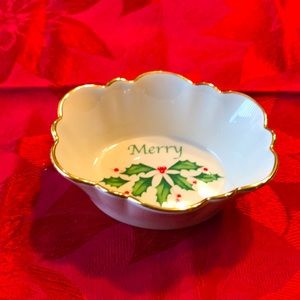 Lenox Holiday condiment dish